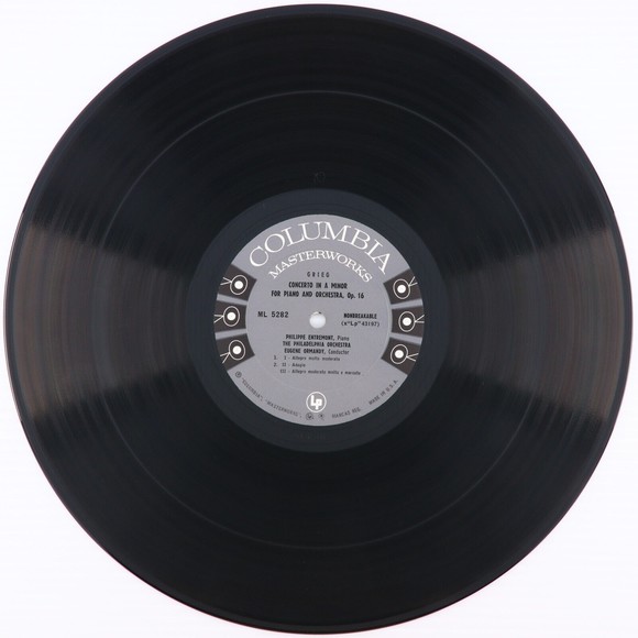 Grieg Rachmaninoff Piano Concerto Entremont Ormandy Rhapsody 12" LP Record 6-Eye - Picture 8 of 16